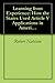 Learning from Experience by Robert G. Natelson