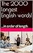 The 2000 longest English words!: ...in order of length (Easy Learning)