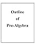 Outline of Pre-Algebra