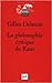 La philosophie critique de Kant