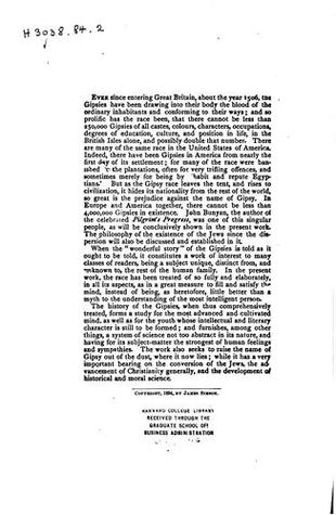 The Social Emancipation of the Gipsies