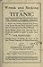 Wreck and sinking of the Titanic; the ocean's greatest disaster ([c1912])