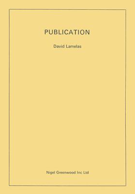 David Lamelas: Publication