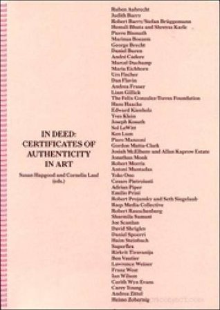 In Deed: Certificates Of Authenticity In Art (Paperback)