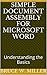 Simple Document Assembly for Microsoft Word by Bruce W. Miller