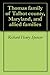 Thomas family of Talbot county, Maryland, and allied families