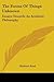 The Forms Of Things Unknown: Essays Towards An Aesthetic Philosophy