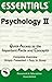 Psychology II Essentials (Essentials Study Guides Book 2)