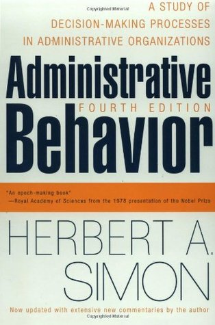 Administrative Behavior (Paperback)