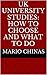 UK UNIVERSITY STUDIES by Mario Chinas