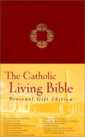 The Catholic Living Bible/Personal Gift, Red Leatherette