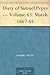 Diary of Samuel Pepys — Volume 63: March 1667-68