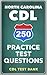 250 North Carolina CDL Practice Test Questions by CDL Test Bank