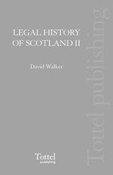 Legal History of Scotland Volume II: The Later Middle Ages