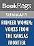 Summary & Study Guide Pioneer Women: Voices from the Kansas Frontier by Joanna Stratton
