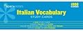 Italian Vocabulary SparkNotes Study Cards