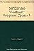 Scholarship Vocabulary Prog...