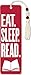 NOT A BOOK Eat, Sleep, Read Beaded Bookmark by Peter Pauper Press NOT A BOOK Eat, Sleep, Read Beaded Bookmark by Peter Pauper Press