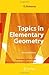 Topics in Elementary Geometry