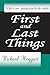 First and Last Things