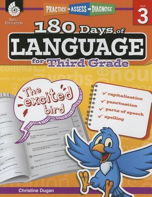 180 Days™: Reading, Vocabulary/Language for 3rd Grade Practice Workbook for Classroom and Home, Cool and Fun Practice Created by Teachers