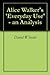 Alice Walker's 'Everyday Use' - an Analysis