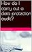 How do I carry out a data protection audit?