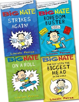 Big Nate Collection 4 Book Set: Big Nate On a Roll, Big Nate Strikes Again, Big Nate The Boy With The Biggest Head, Big Nate Boredom Buster (Paperback)