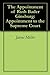 The Appointment of Ruth Bader Ginsburg: Appointment to the Supreme Court