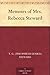 Memoirs of Mrs. Rebecca Steward by T.G. Steward