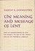 The Meaning and Message of ...