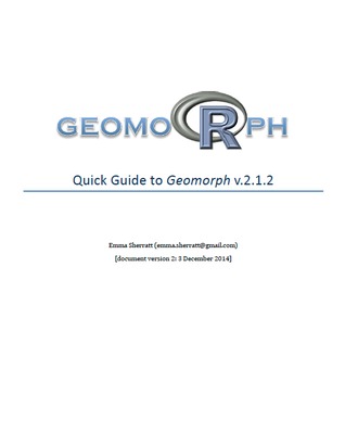 Quick Guide to Geomorph v.2.1.2 (ebook)