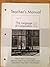The Language of Composition; Reading, Writing, Rhetoric, Second Edition, Teacher's Manual
