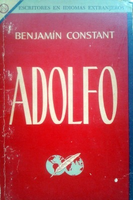 Portada de Adolfo, de Benjamin Constant