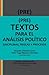 (Pre)textos para el análisis político. Disciplinas, reglas y procesos