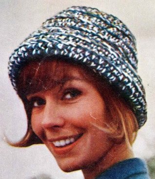Tweed Watch Cap Crochet Hat Cap Beanie 