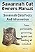 Savannah Cat Owners Manual. Savannah Cats care, personality, grooming, feeding and health all included.