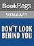 Summary & Study Guide Don’t Look Behind You by Lois Duncan