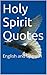 Holy Spirit Quotes: English...