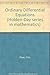Ordinary differential equations (Holden-Day series in mathematics)