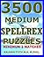 3500 Medium Spellrex Puzzles: Minimum 2 Matches