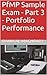 PfMP Sample Exam - Part 3 - Portfolio Performance