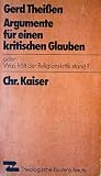 Argumente für einen kritischen Glauben: Oder, was hält der Religionskritik stand? (Theologische Existenz heute) (German Edition)