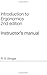 Introduction to Ergonomics, 2nd Edition by R.S. Bridger