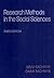 Research methods in the social sciences