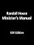 Randall House Minister's Manual KJV Edition by Billy Melvin