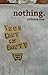 nothing. volume one.