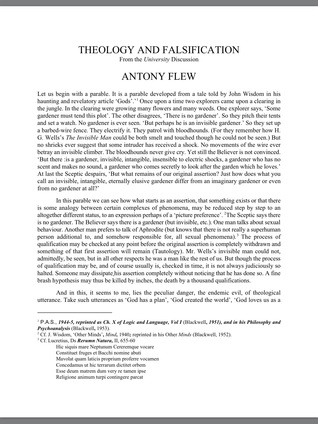 Theology and Falsification