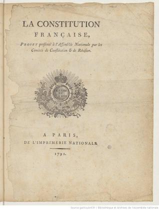 Projet de constitution française de 1791 annoté par Robespierre (ebook)