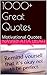 1000+ Great Quotes: Motivational Quotes